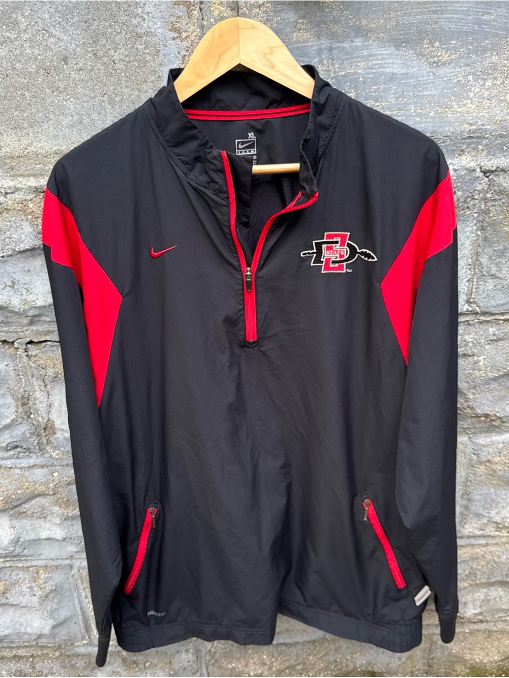 Vintage SDSU San Diego State Jacket Men’s XL Nike 1/4 Zip Pullover Y2K Aztecs